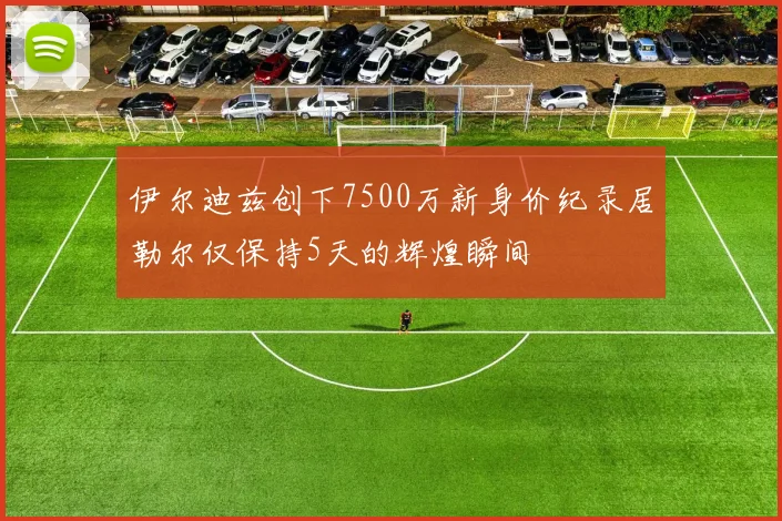 伊尔迪兹创下7500万新身价纪录居勒尔仅保持5天的辉煌瞬间