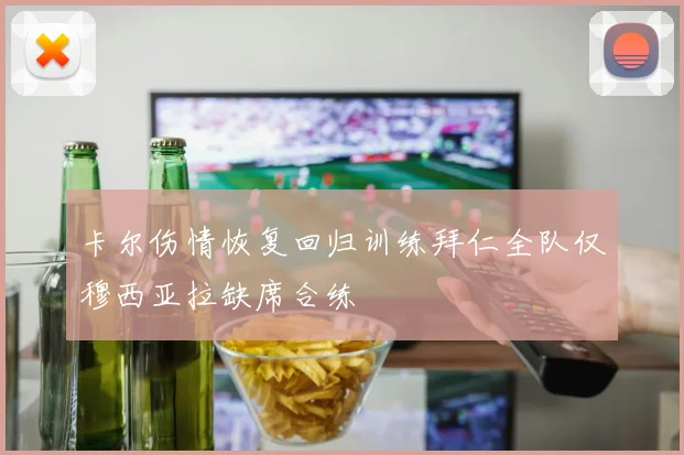卡尔伤情恢复回归训练拜仁全队仅穆西亚拉缺席合练